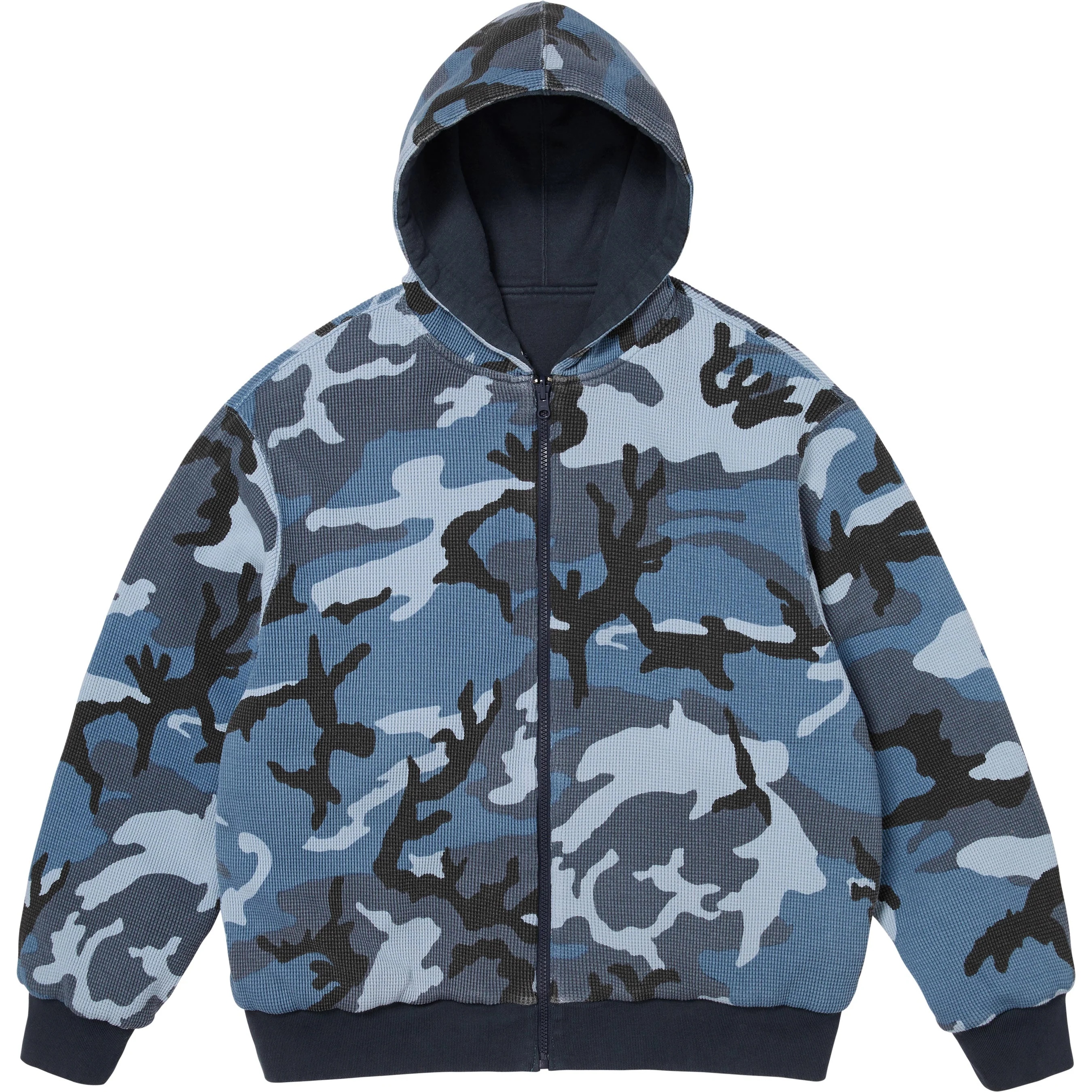 Reversible Work Zip Up Hooded Sweatshirt view 4